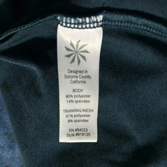 ATHLETA Women’s V-Neck Mosaic Cutout Long Sleeve Shirt - Picture 8 of 11